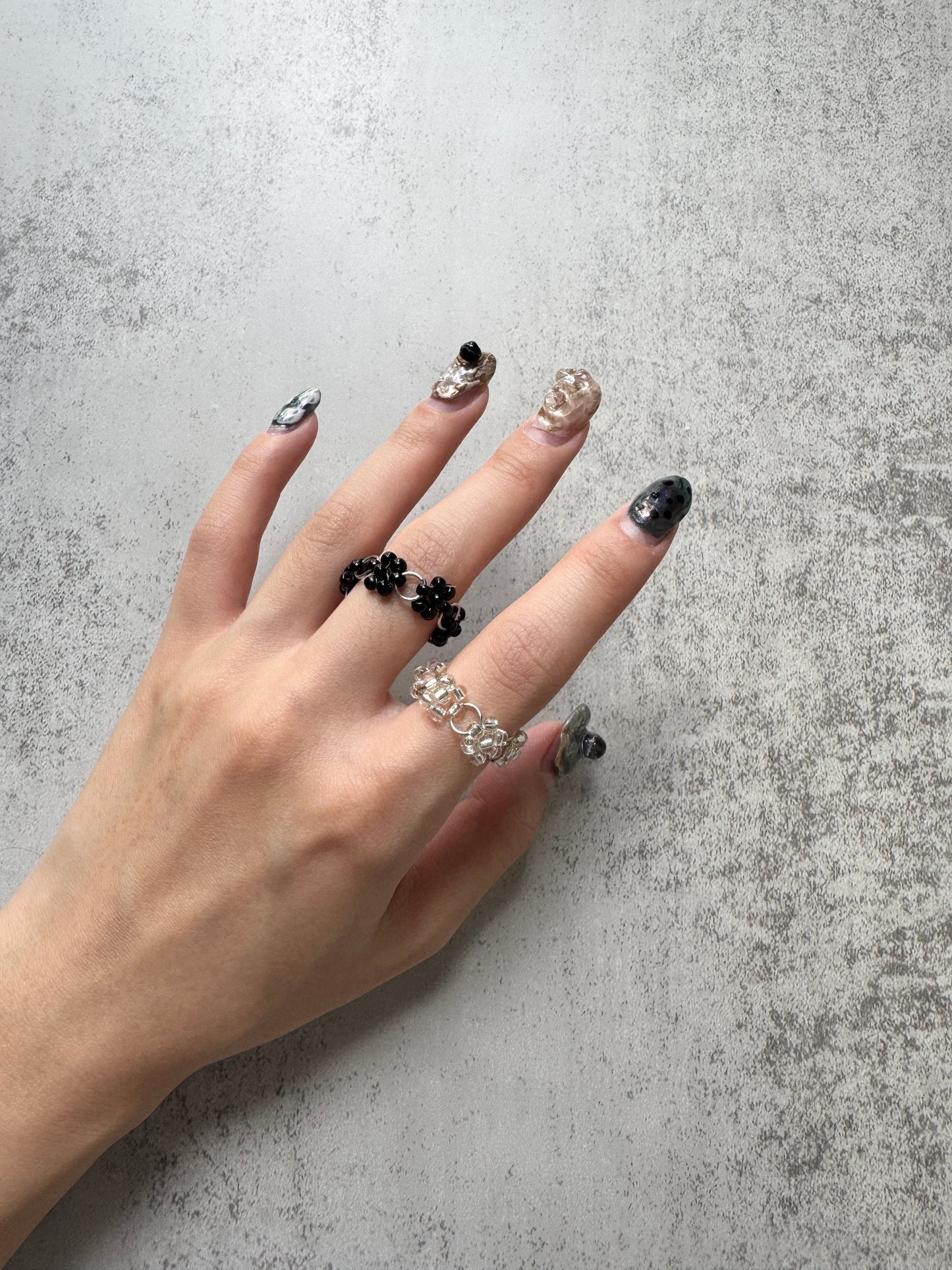 必買 韓製花花RING