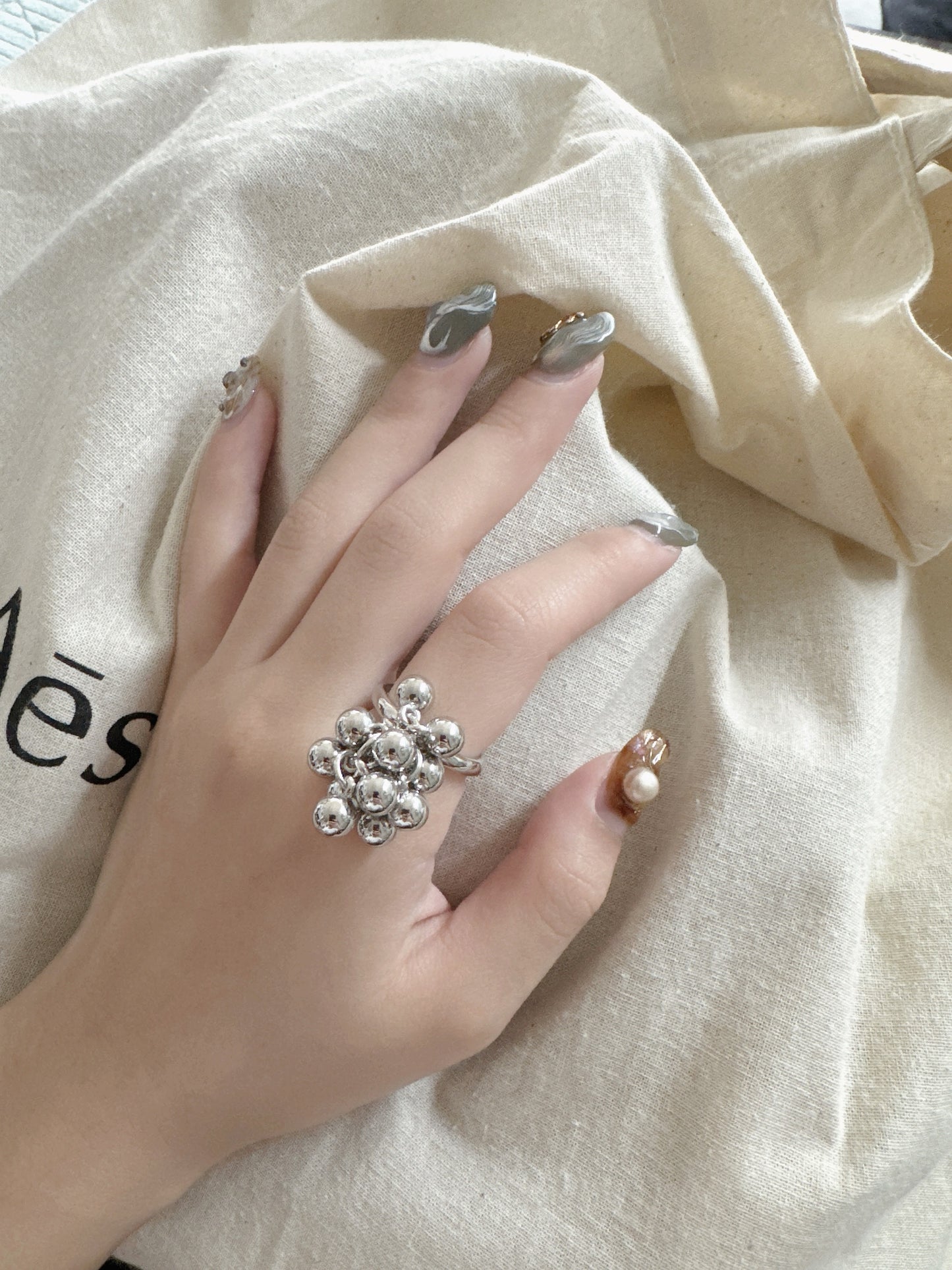 分SIZE的～波波串珠RING