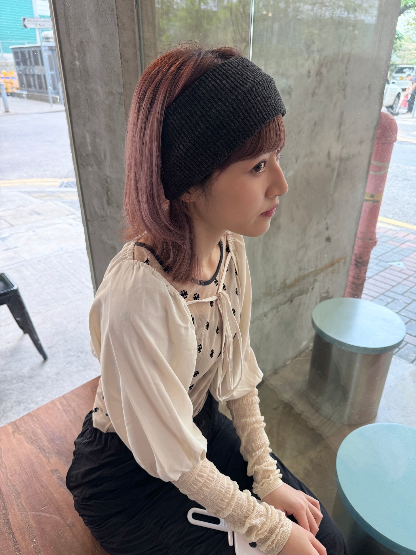 4色入～針織彈性粗髮帶