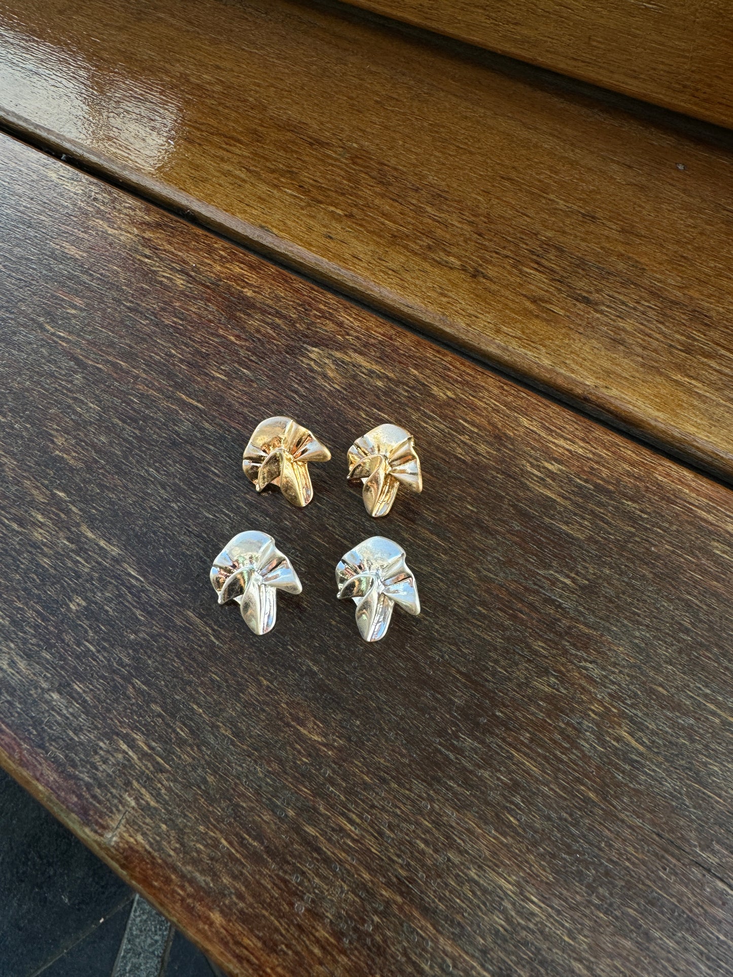 氣質～不規則霧面耳環