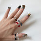 Must have⟡˖·質感碎石彩珠珠RING