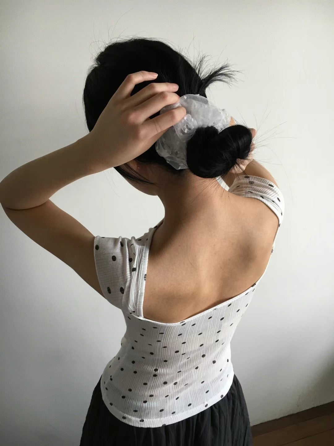 波點紗紗髮圈