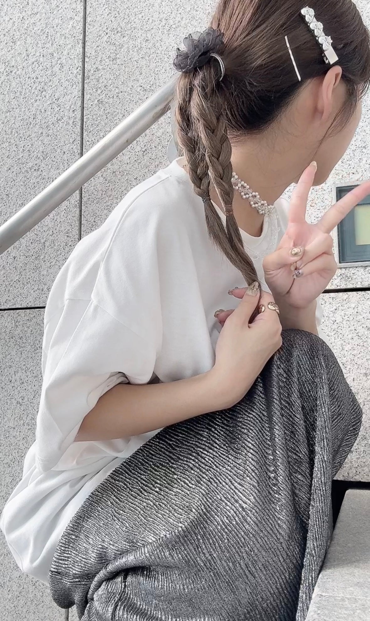 紗紗花形圓珠橡筋（當手飾都好靚！）