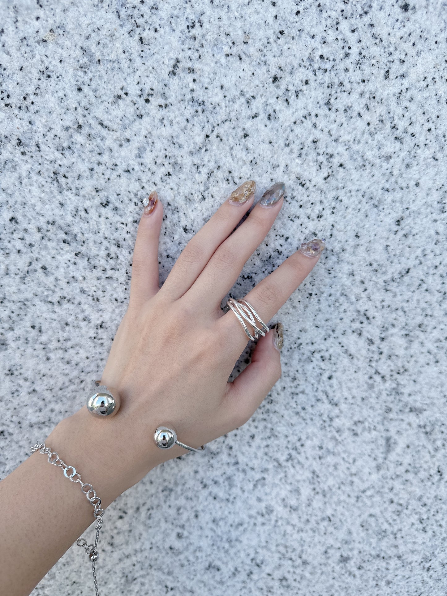 不規則重疊線條RING