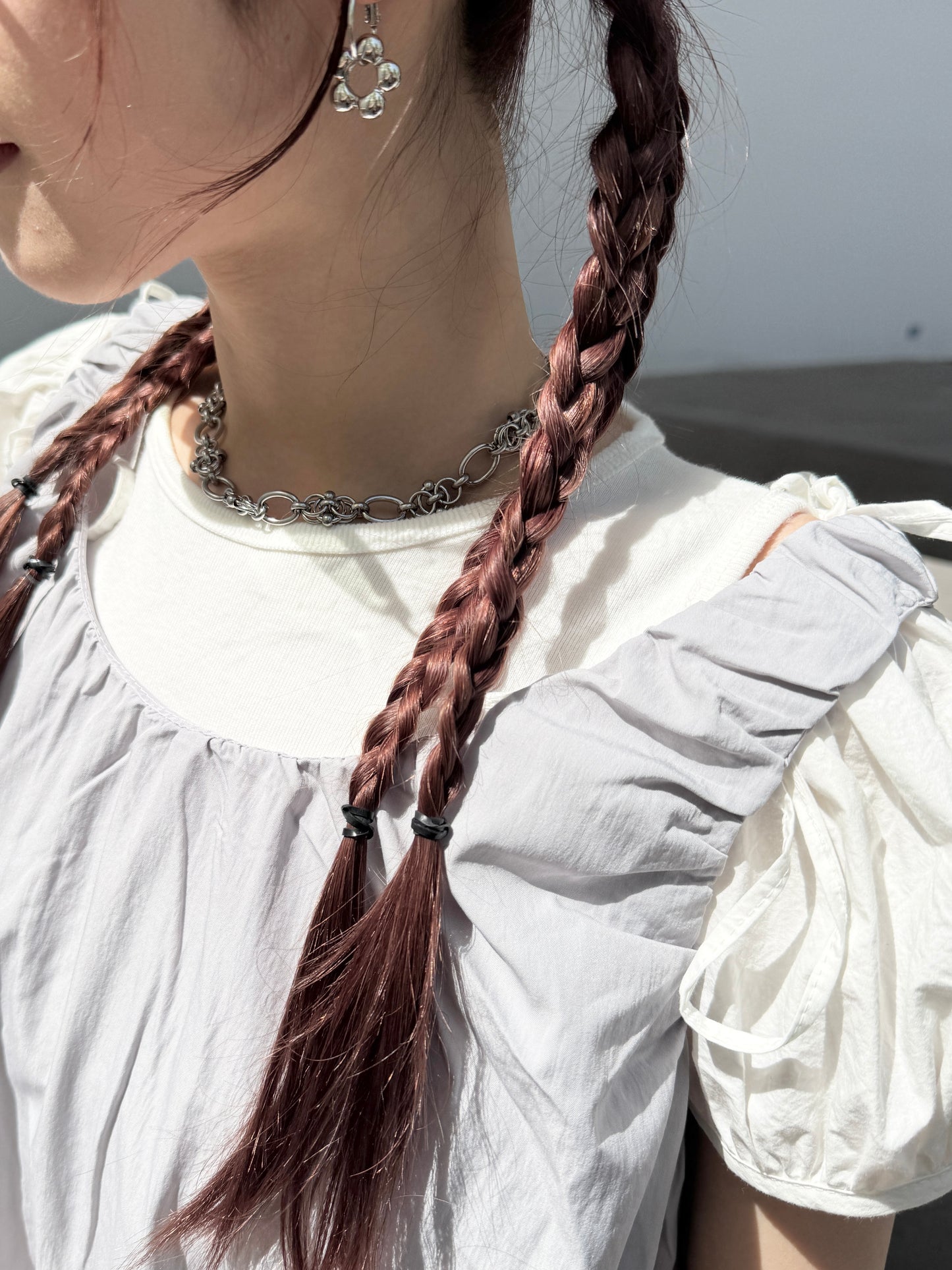 推！自留靚圓珠扣扣頸鏈