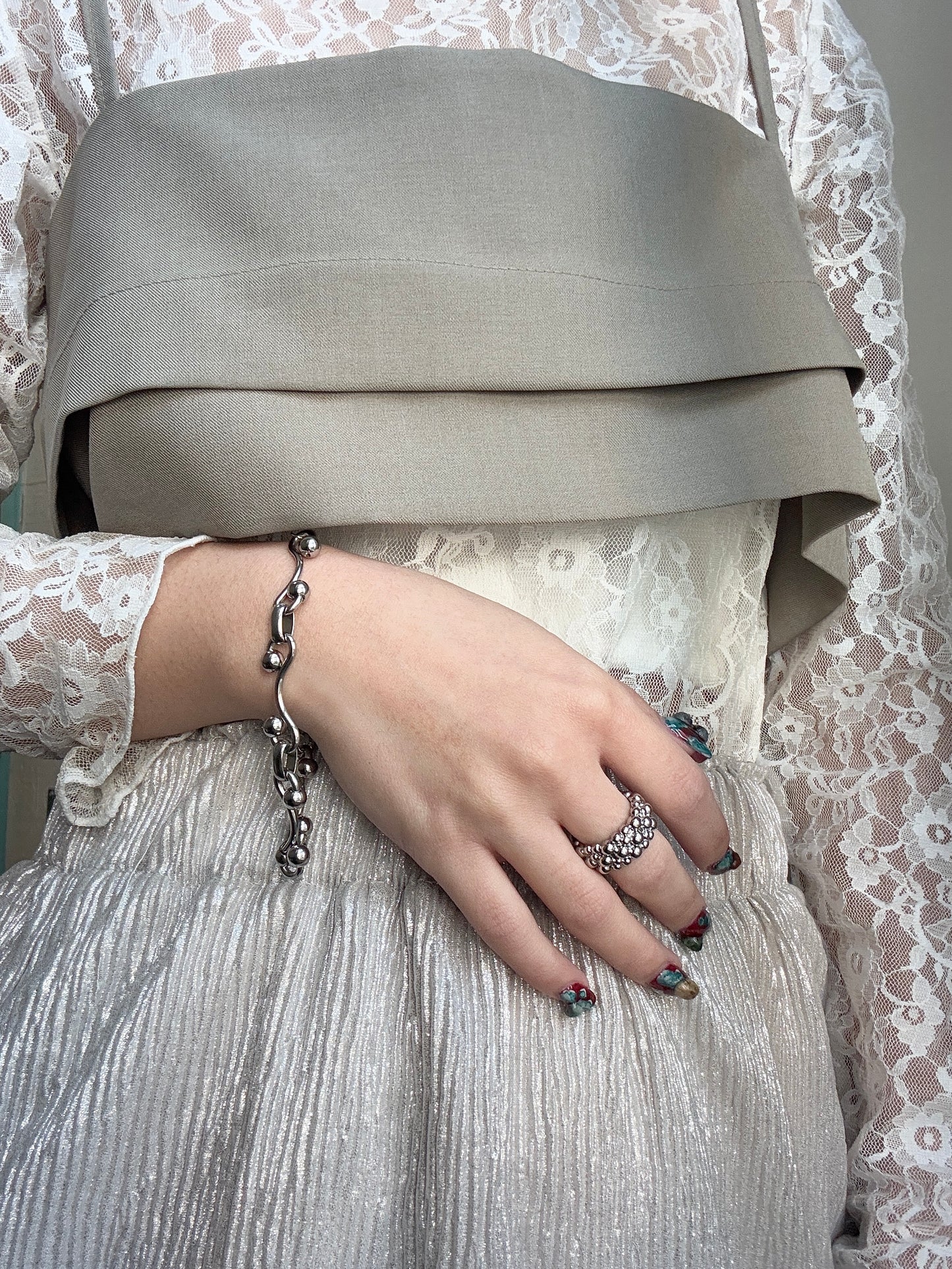 凹凸珠珠開口RING