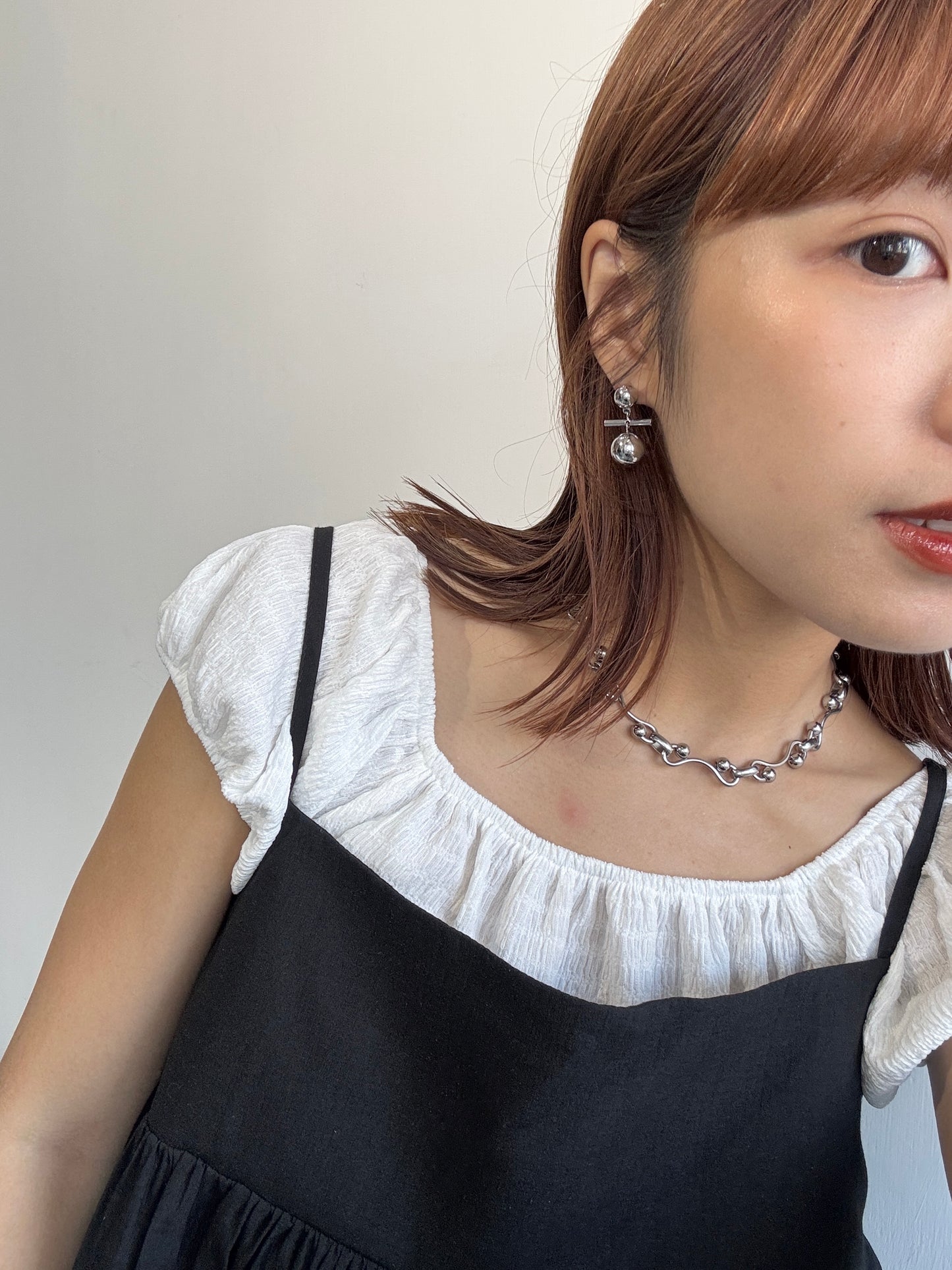 大小拼珠珠平衡耳環