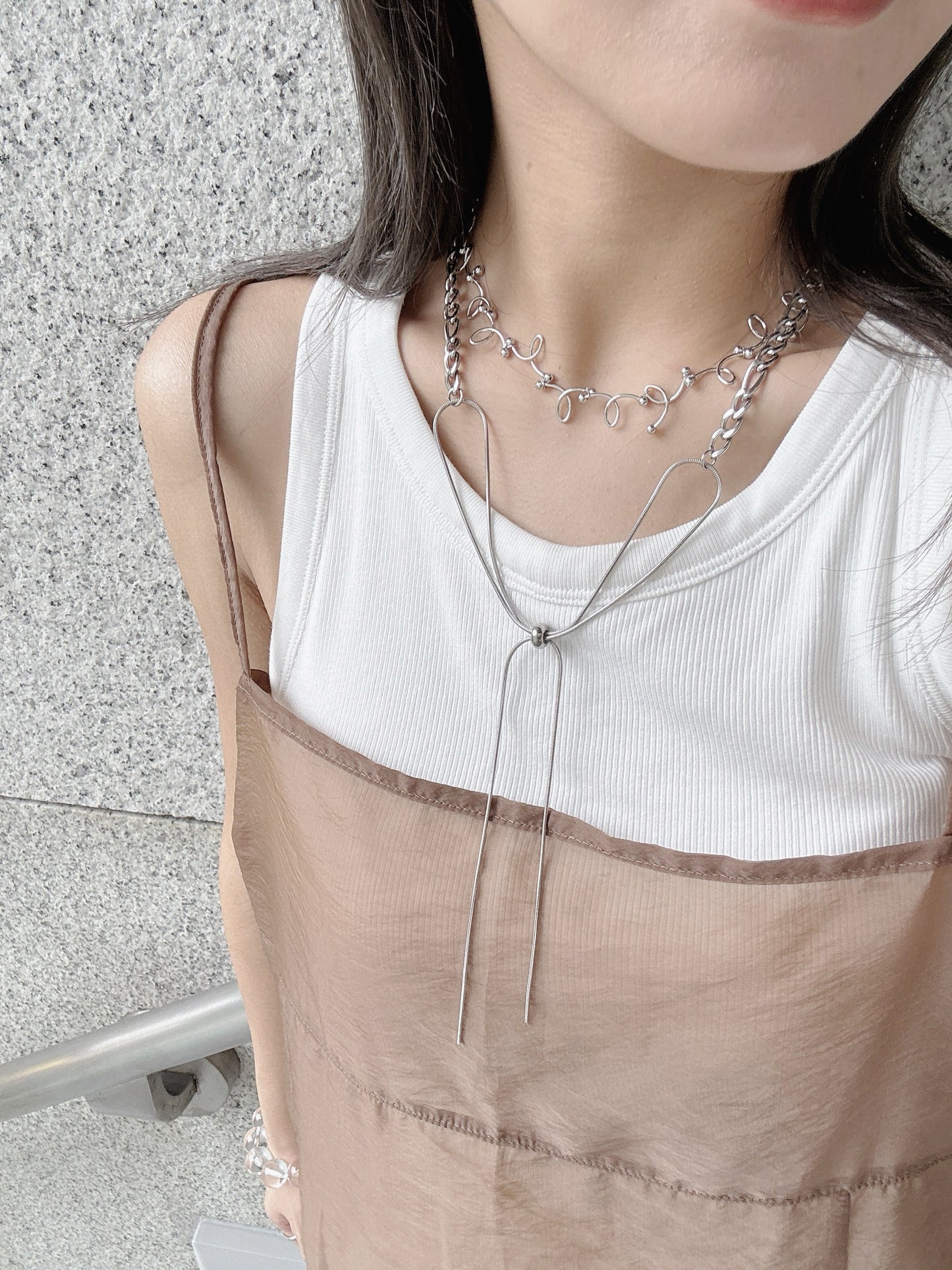 推★可調節的蝴蝶結頸鏈