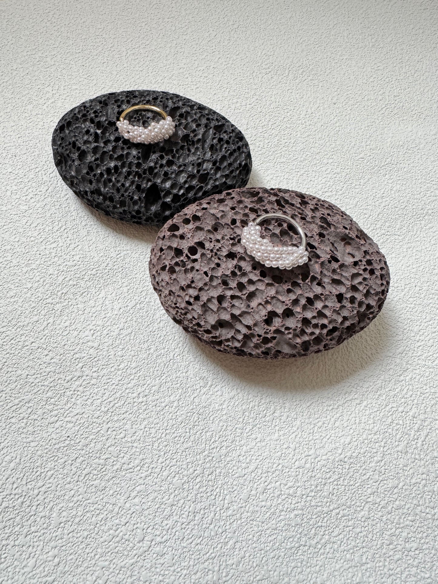 堆堆珍珠拼金屬RING