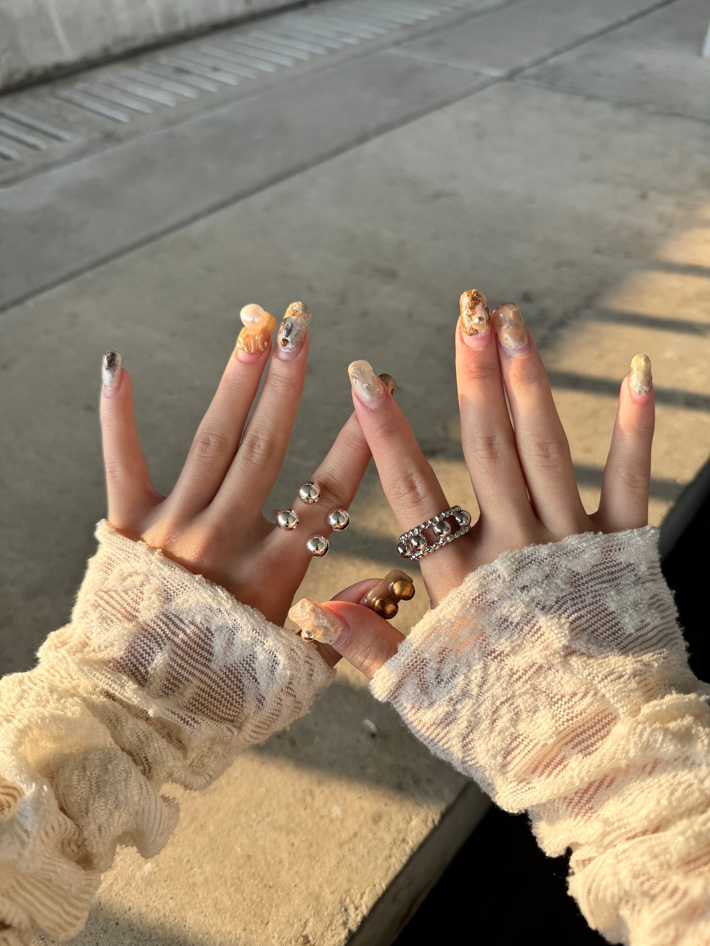 必買！！波波空框型開口RING