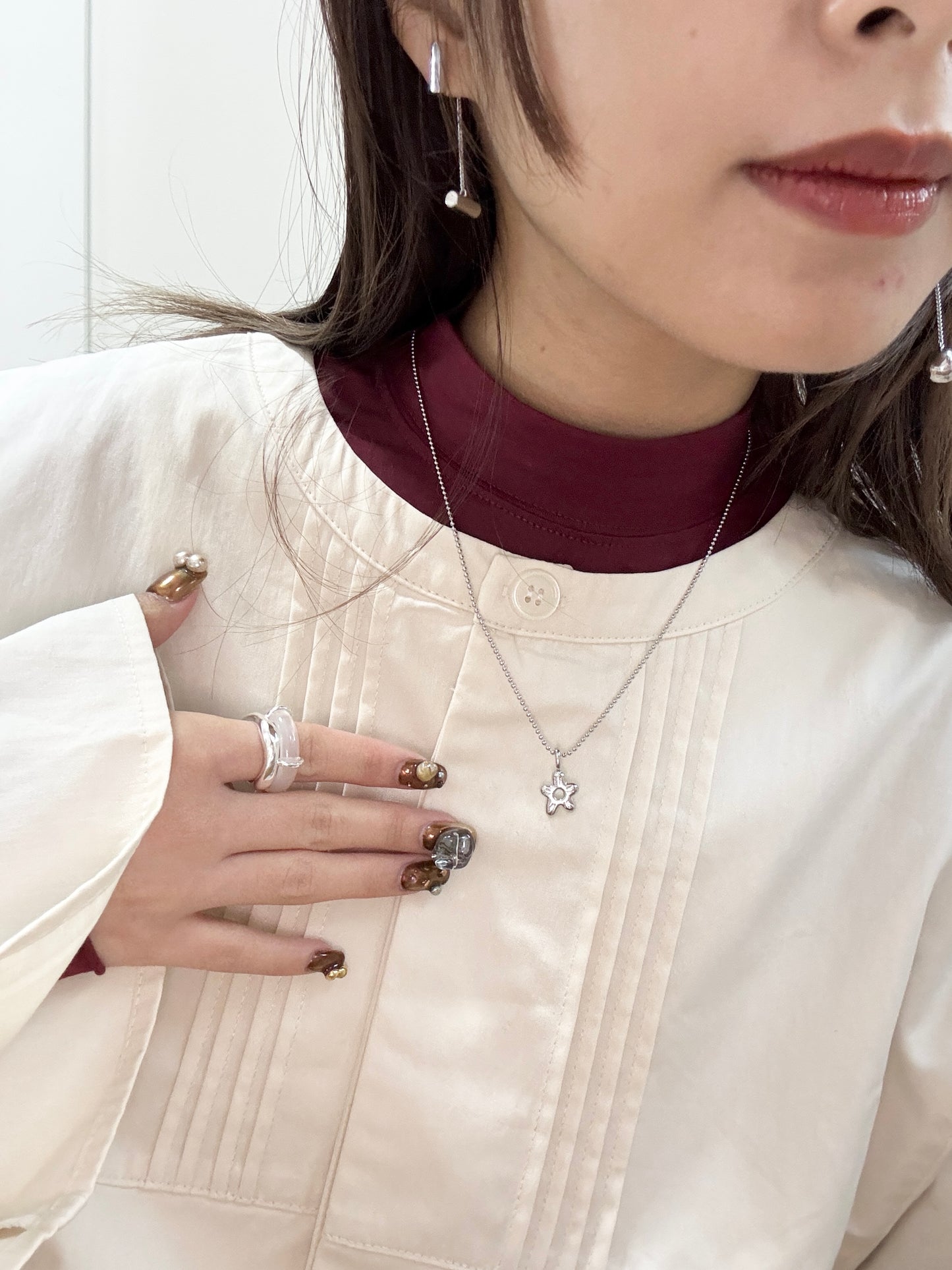 BASIC點點小花頸鏈