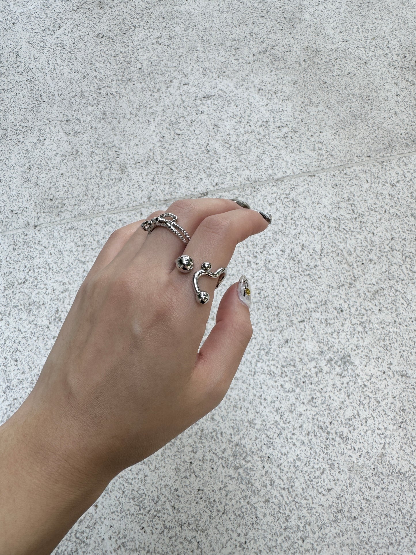 搞怪線條點點RING