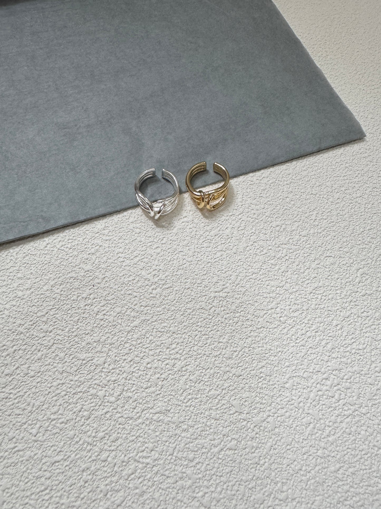 推！層次雙環扣戒指