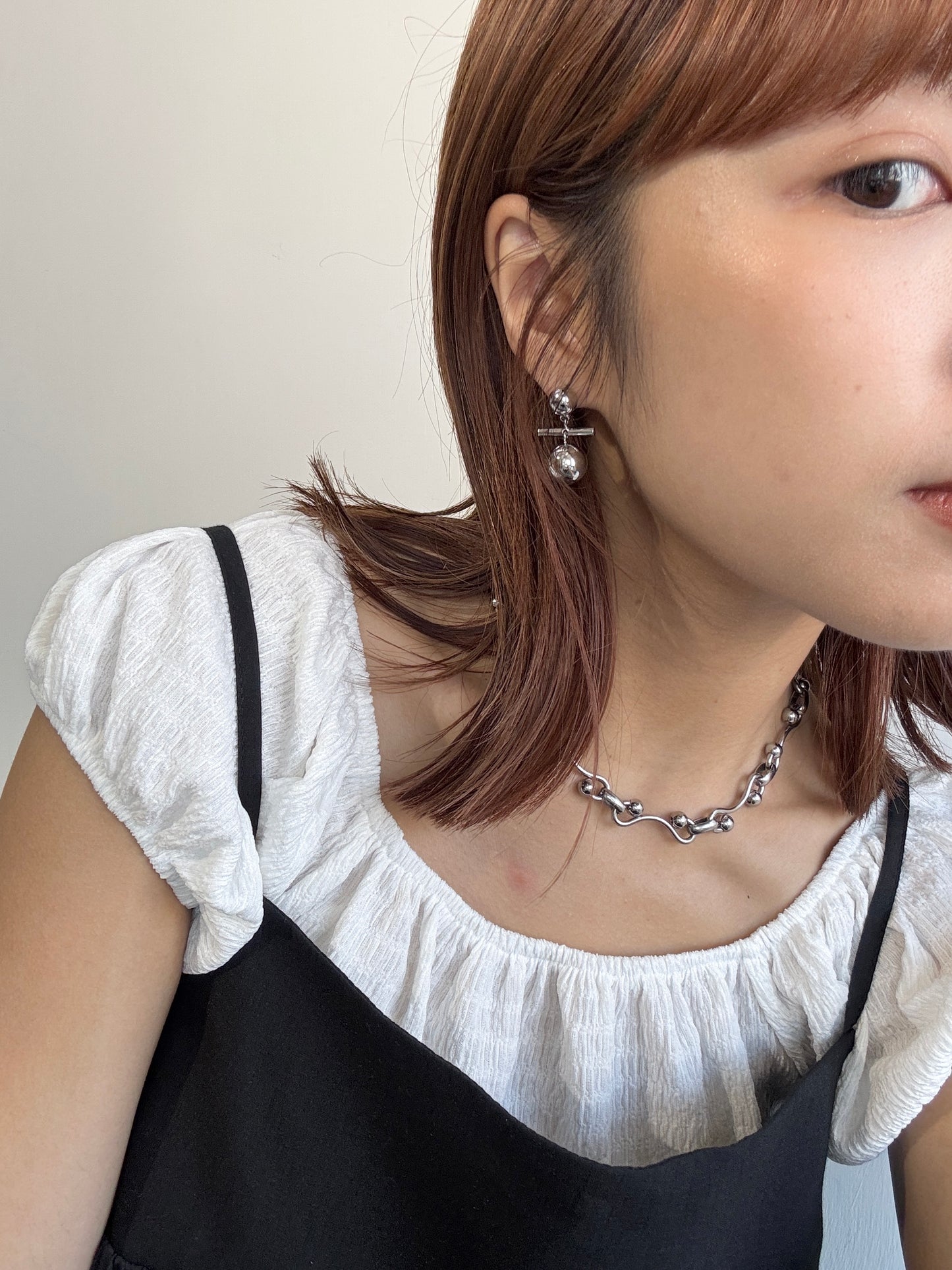 大小拼珠珠平衡耳環