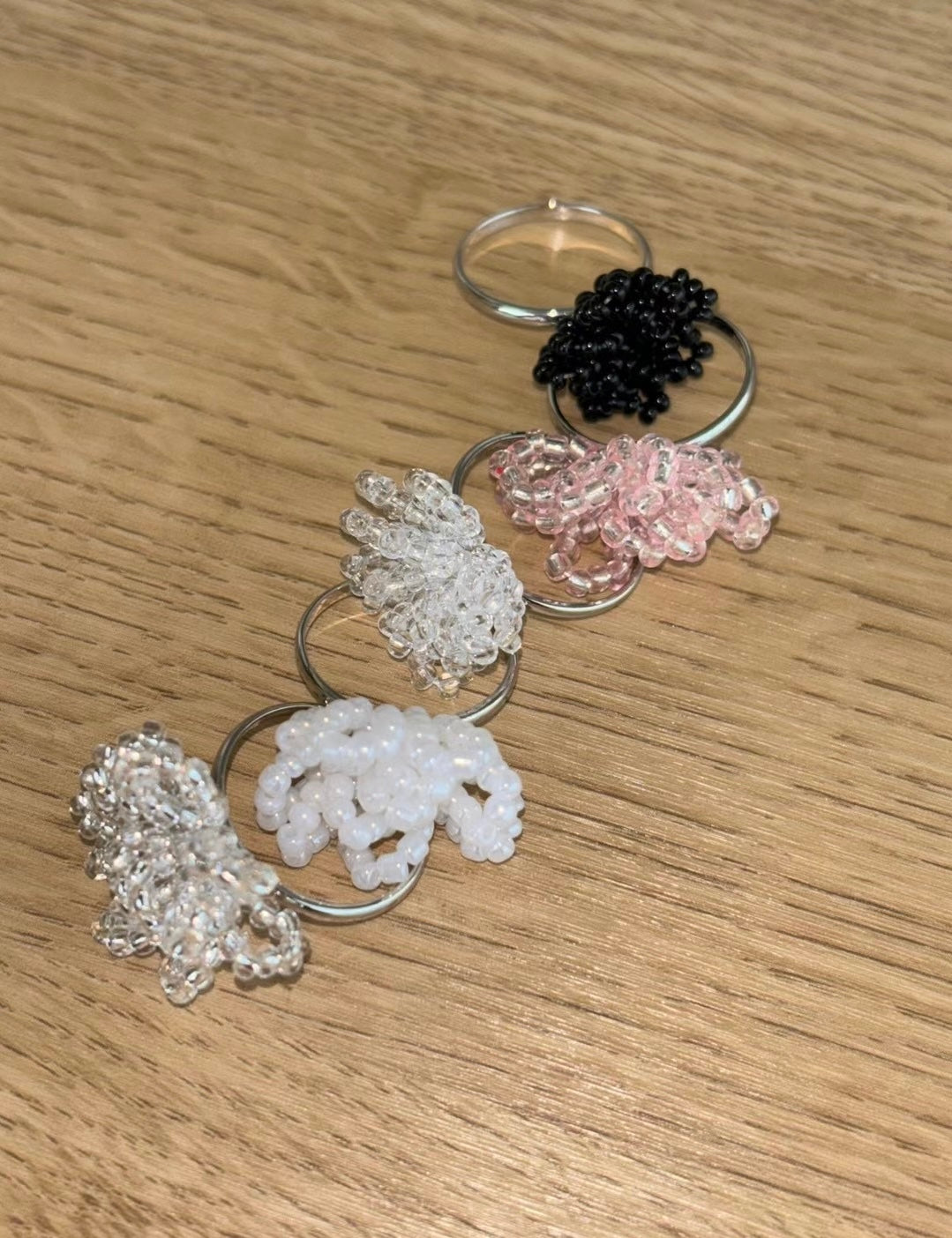 四月珠珠系列～傘形串珠珠RING