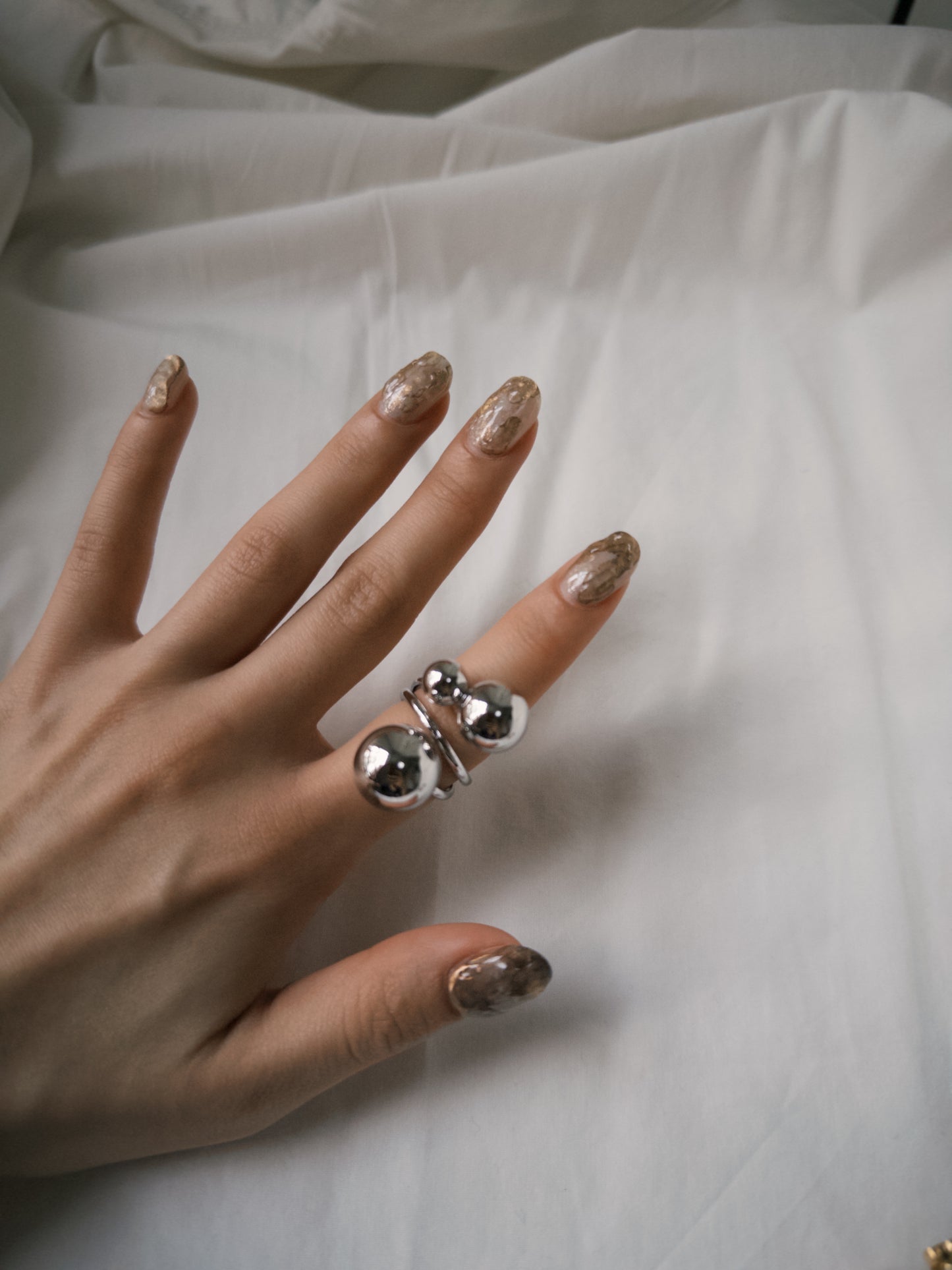 必買～質感大小拼BALLBALL RING