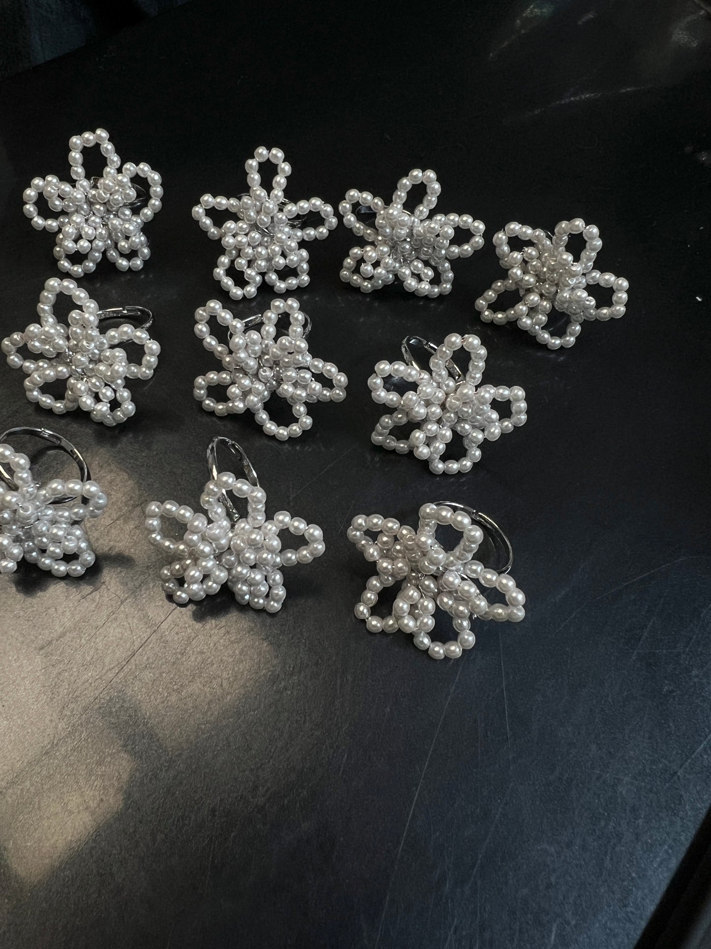 限量 手串花花珍珠RING