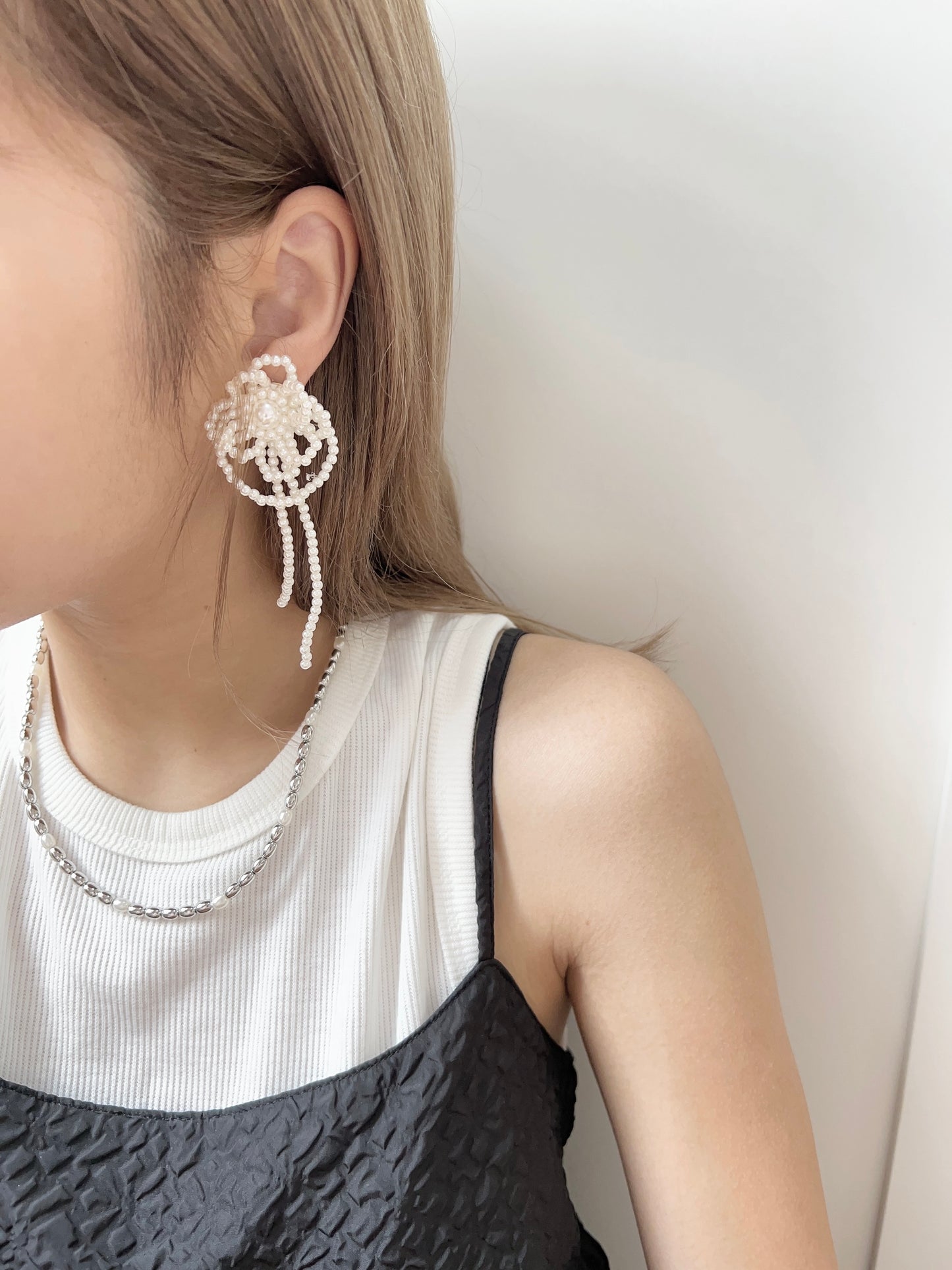 氣質珍珠花SOSO耳環