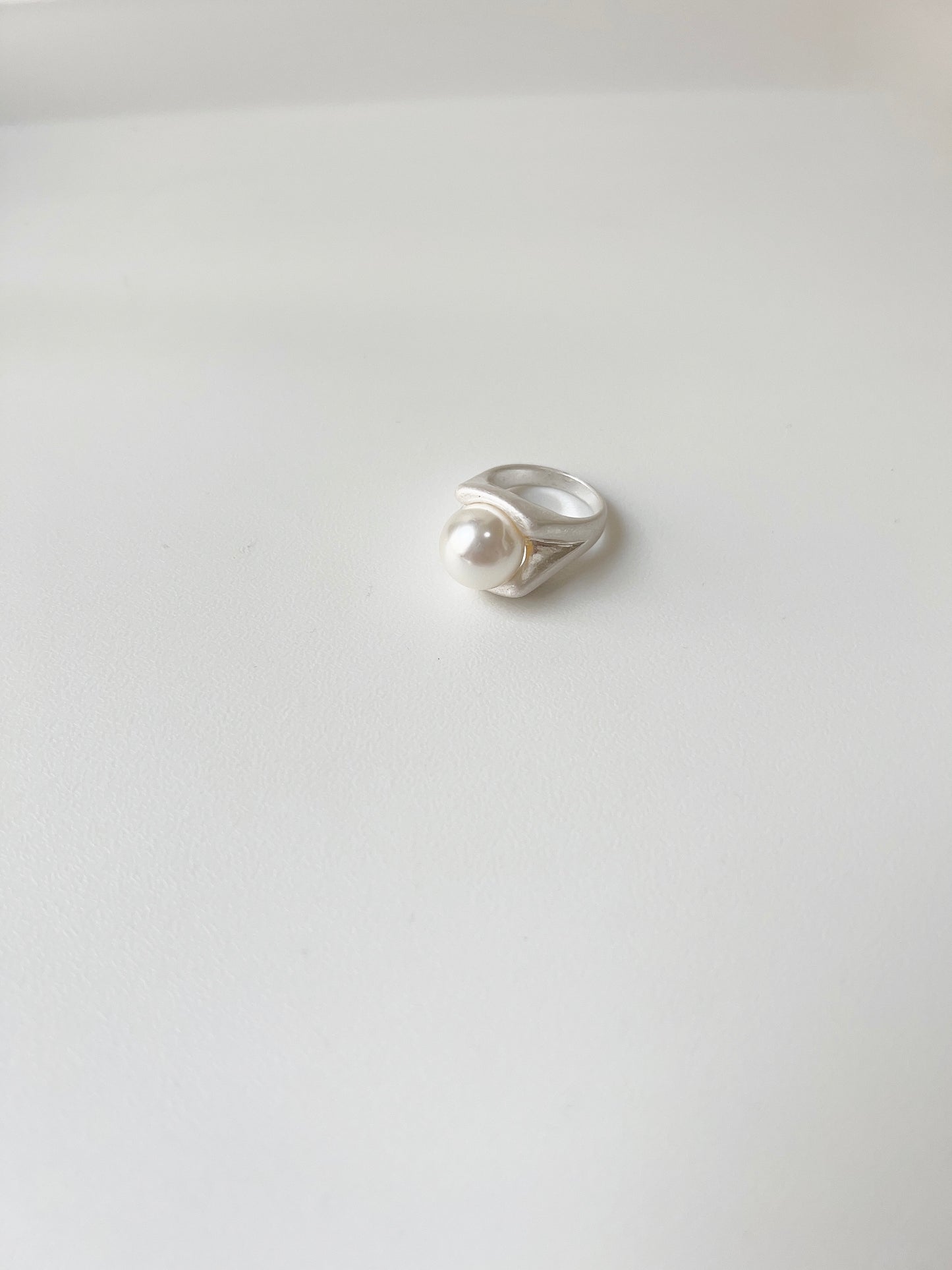 霧面開口大珍珠RING