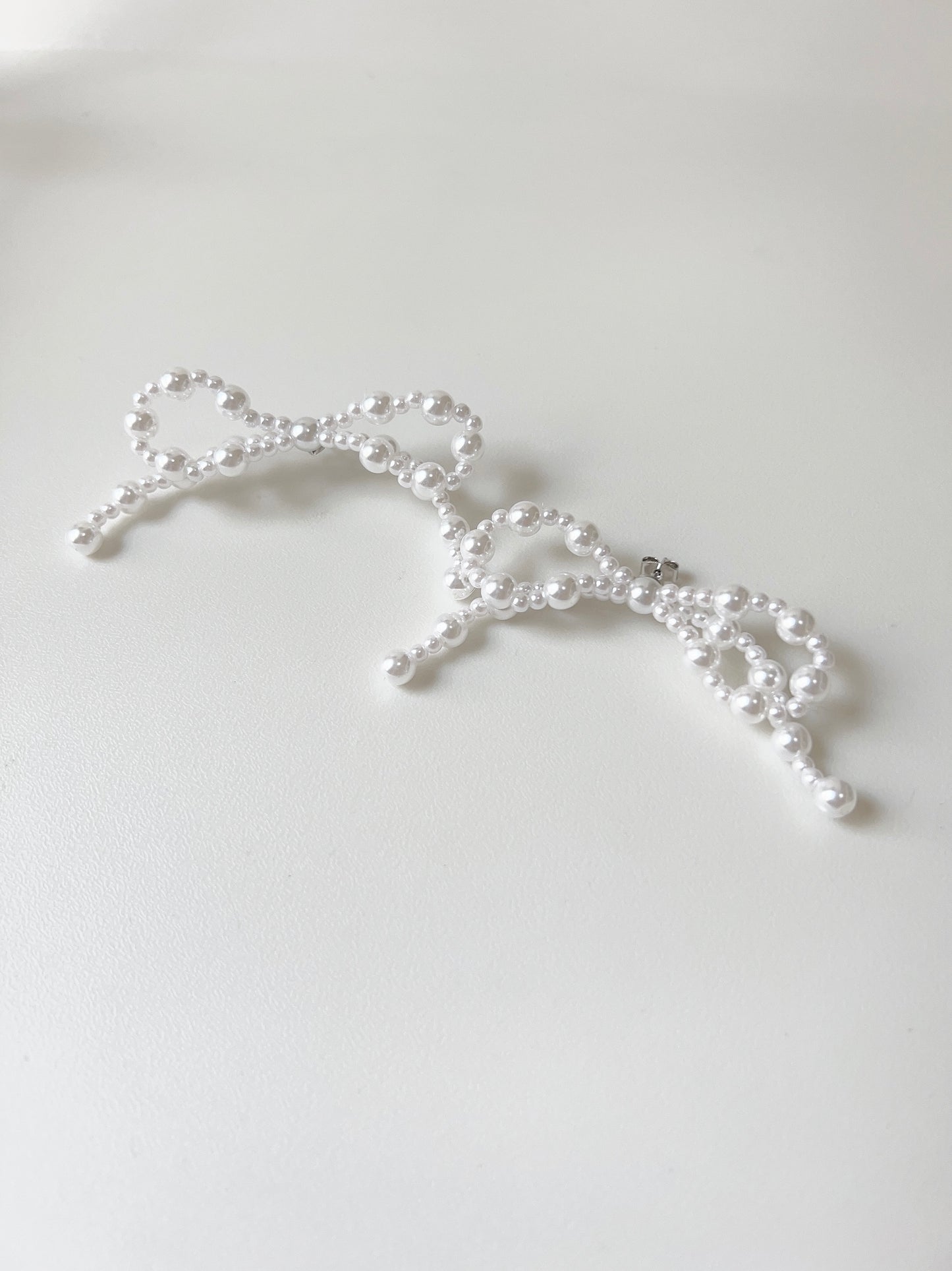 氣質大蝴蝶珍珠耳環