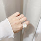 霧面開口大珍珠RING