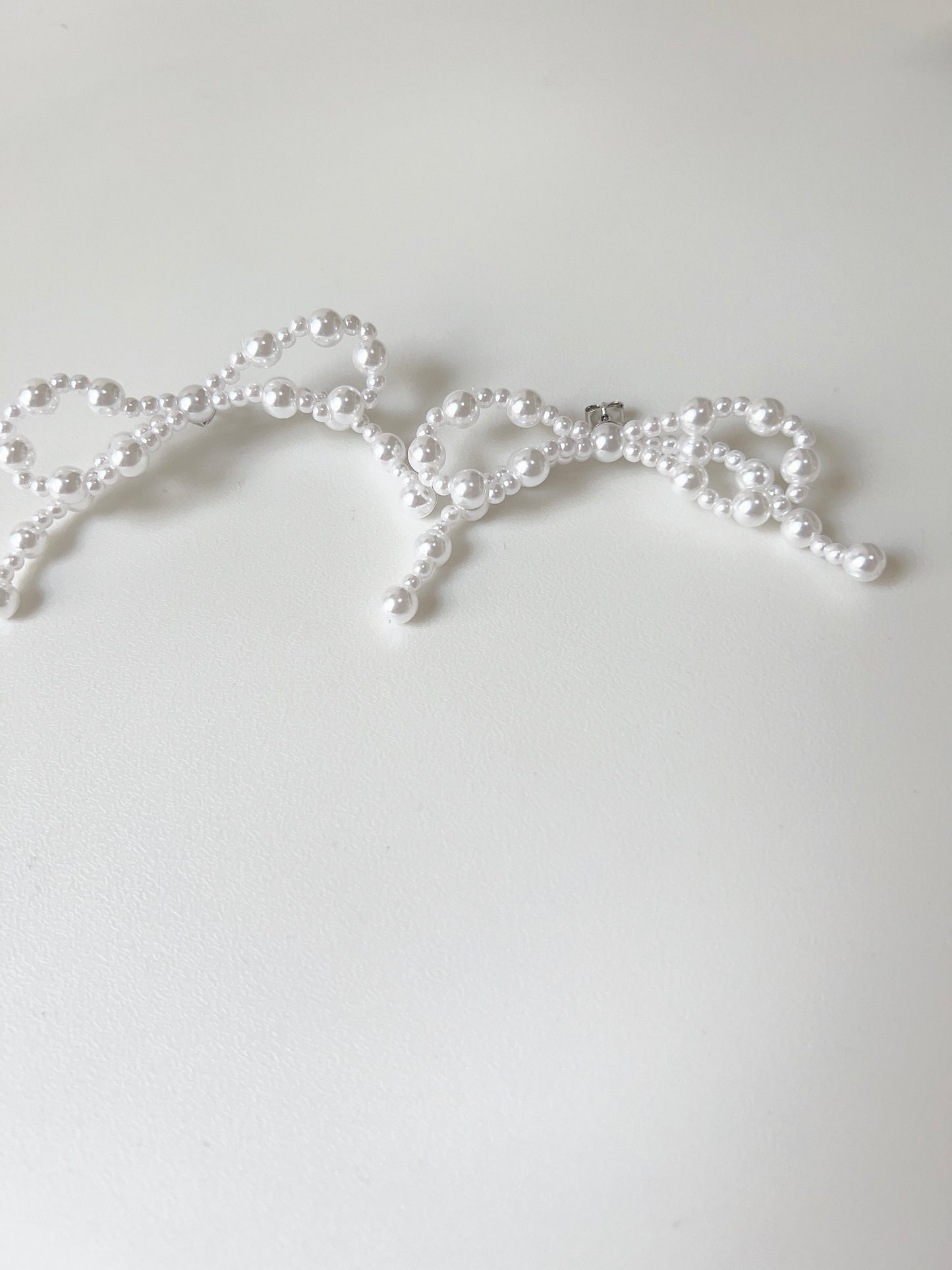 氣質大蝴蝶珍珠耳環