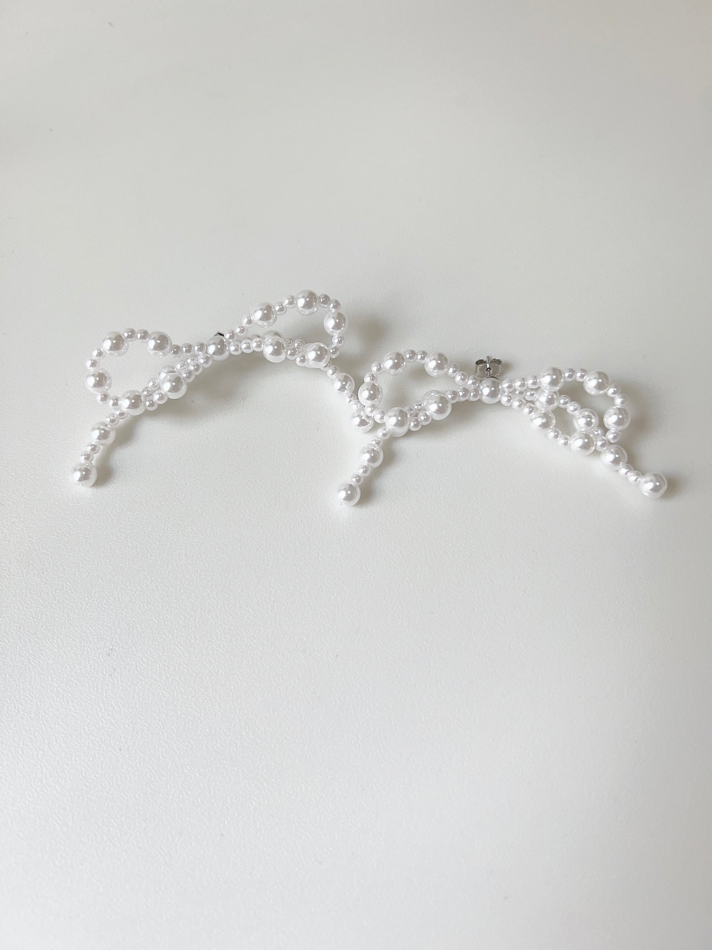 氣質大蝴蝶珍珠耳環