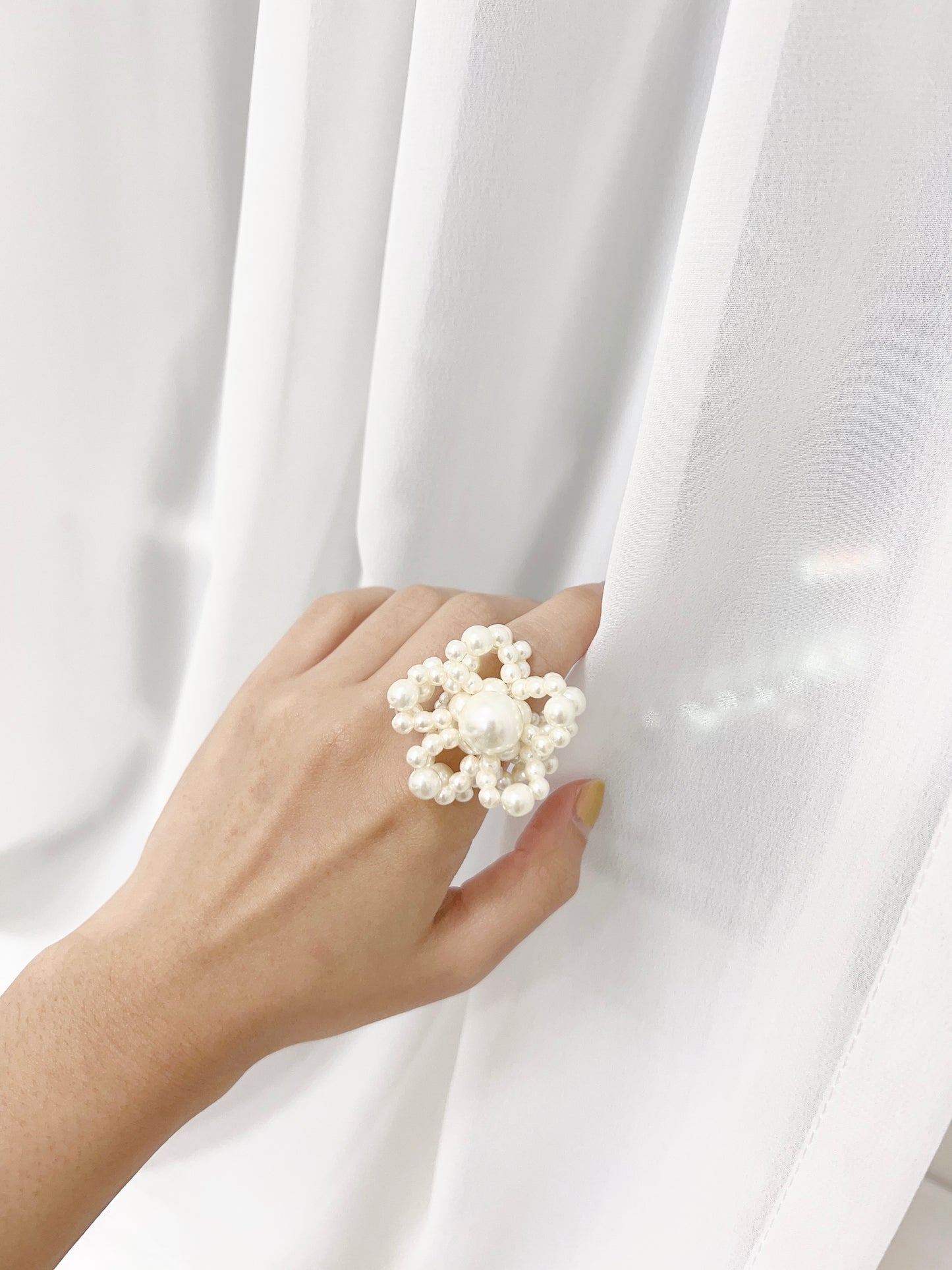 必買// 珍珠大花花RING