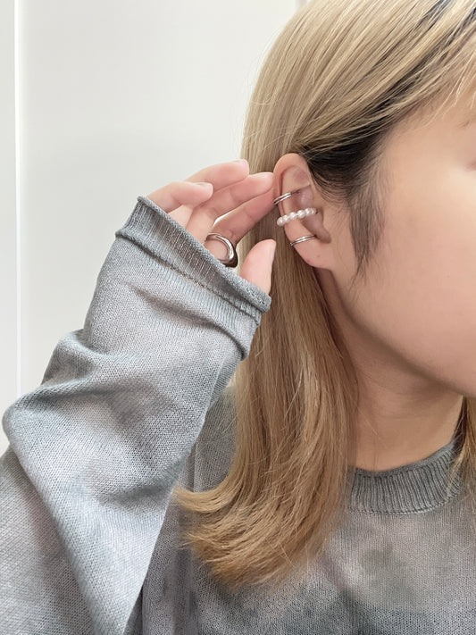 層層拼珍珠EAR CUFF