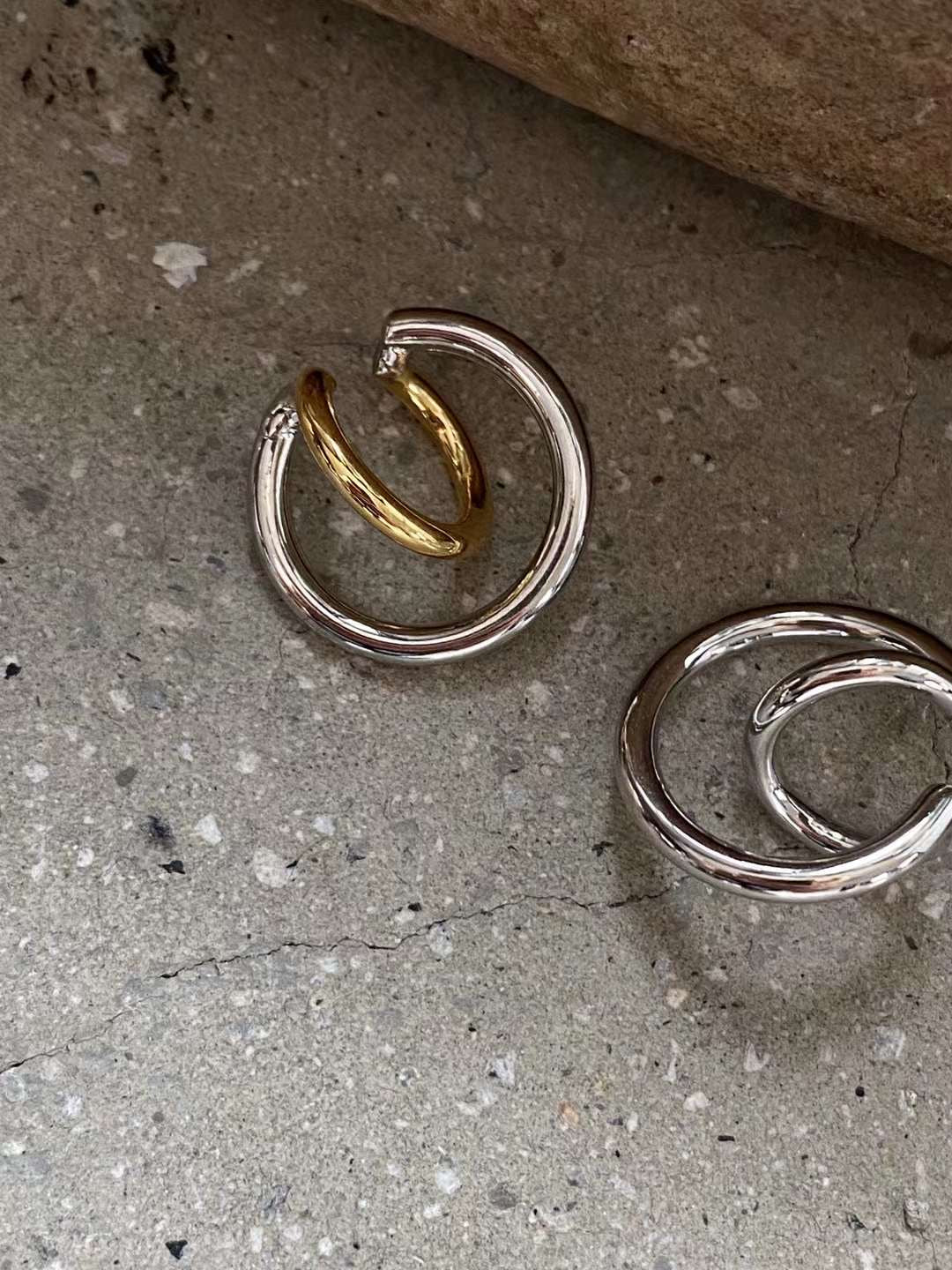 設計感大小圈圈EAR CUFF