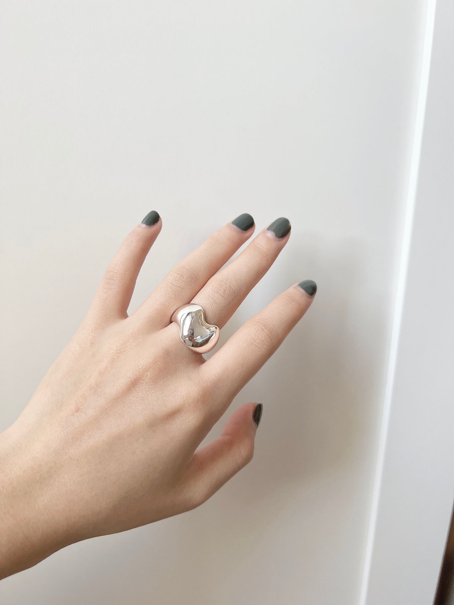 不規則邊邊粗戒指