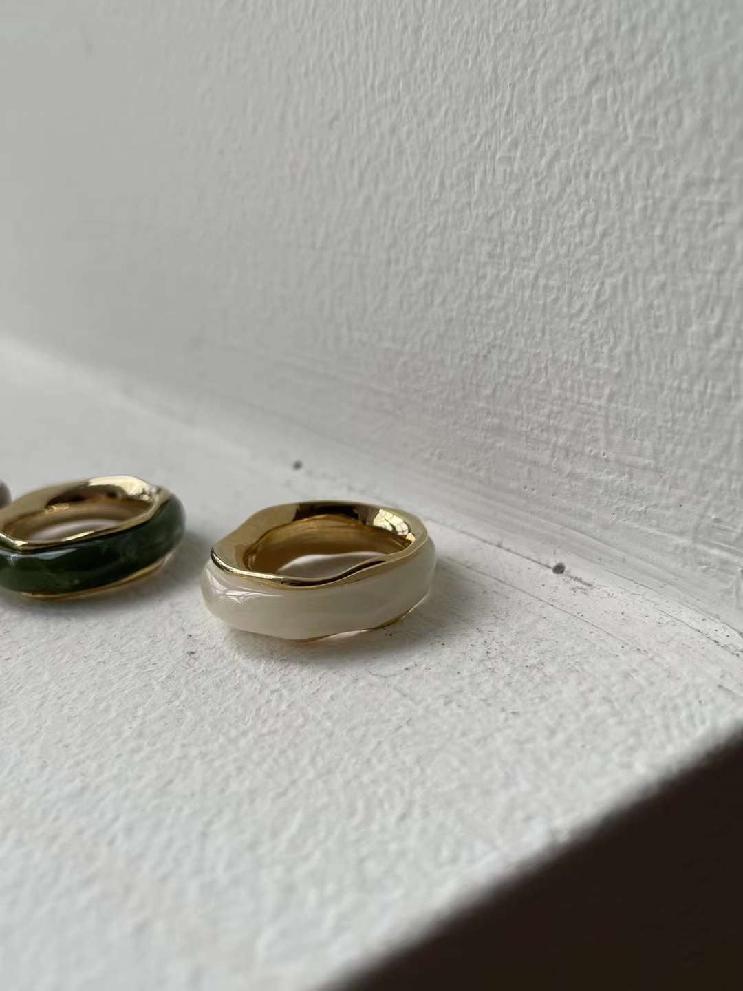 Vintage 暈染金邊RING