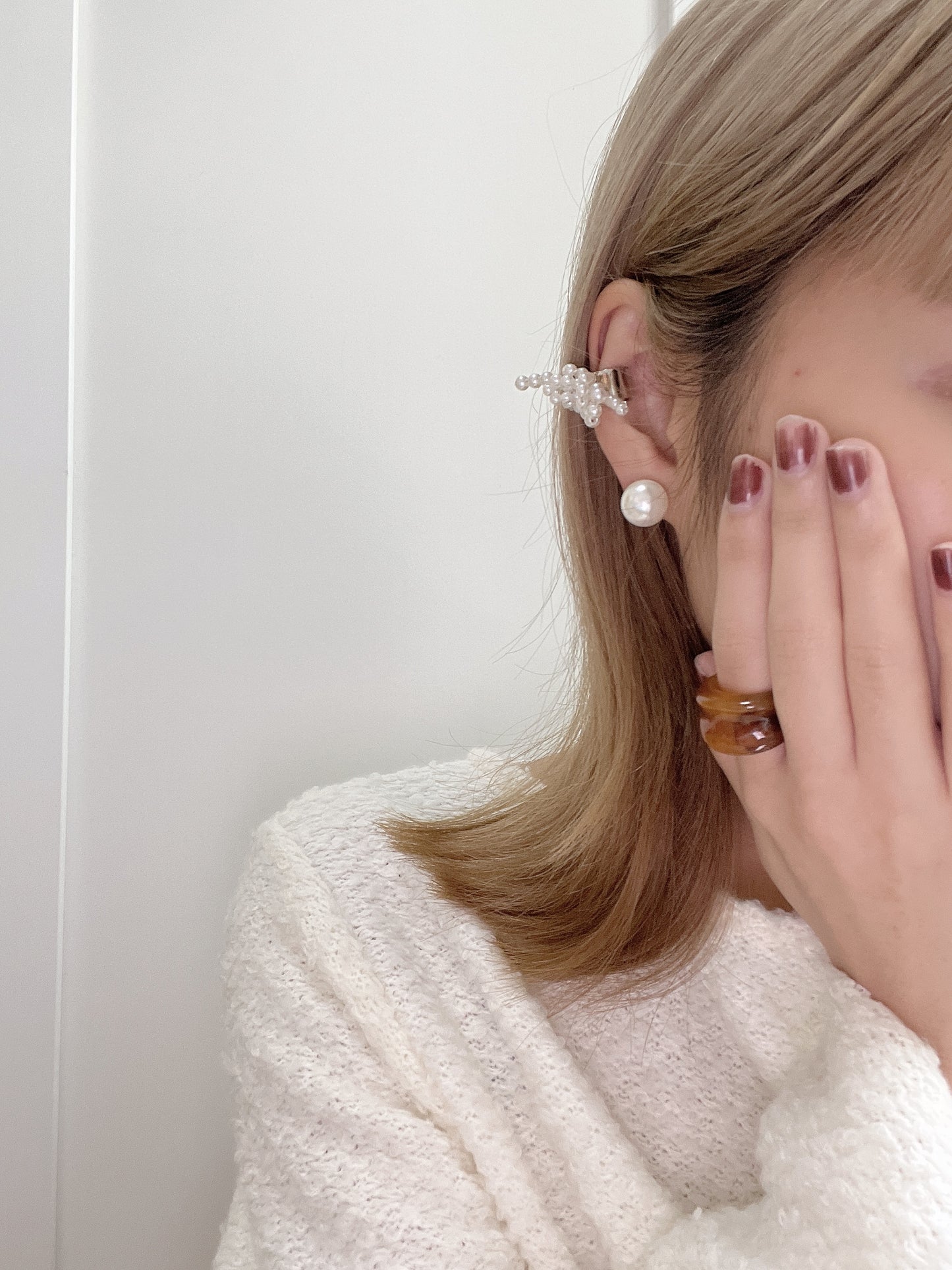 氣質珍珠耳環 (圖中示範12mm)