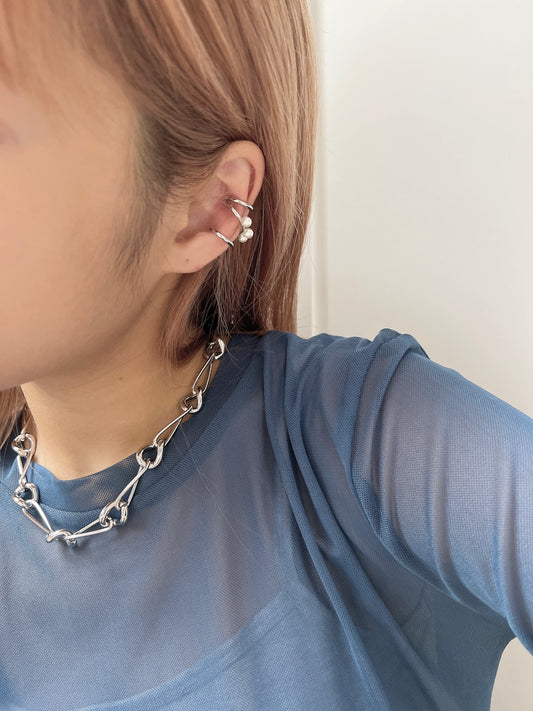 三層珍珠轉圈圈EAR CUFF