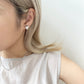 低調款～ 閃石小心型耳環