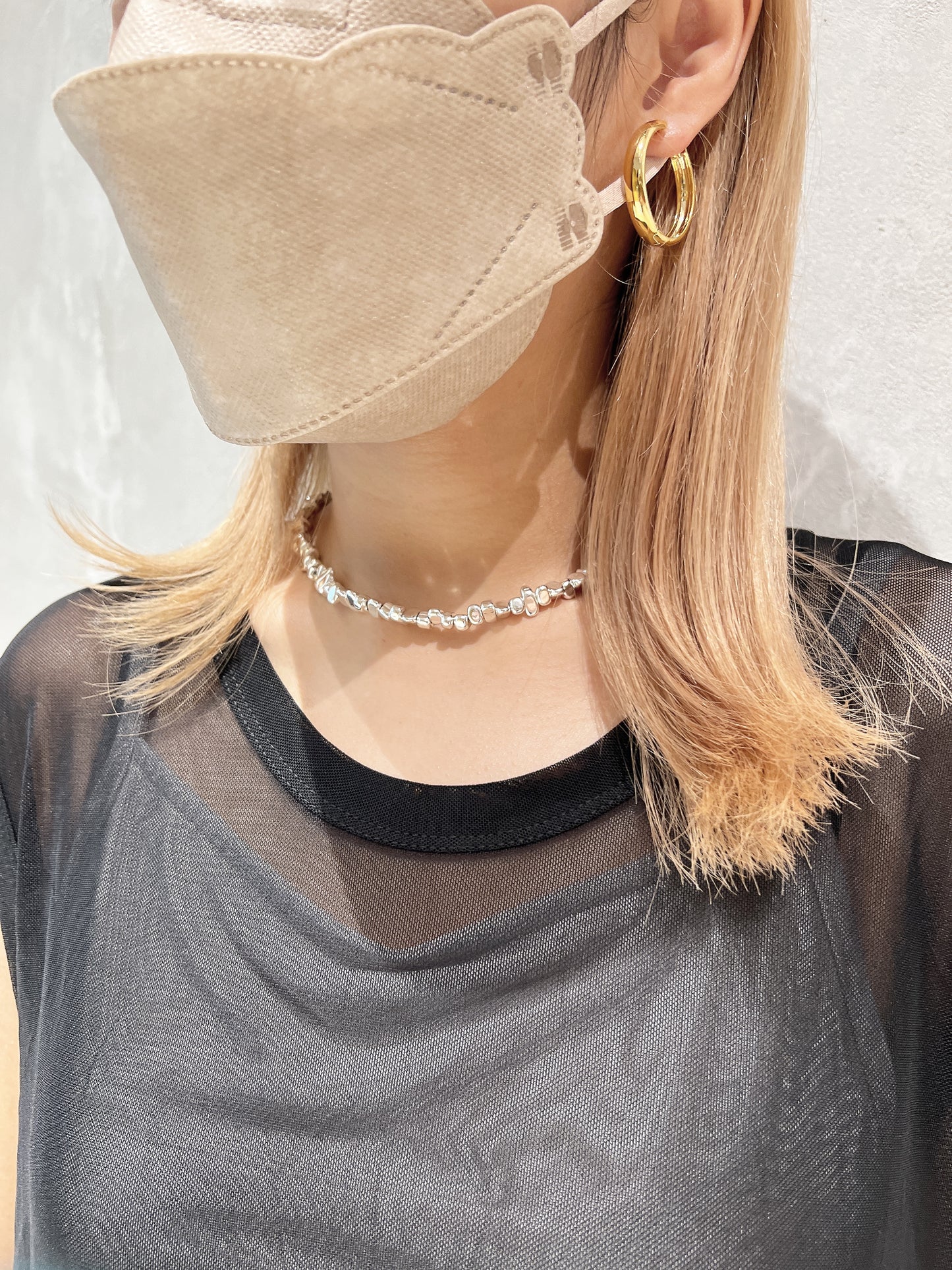 Must buy！質感不規則粒粒頸鏈