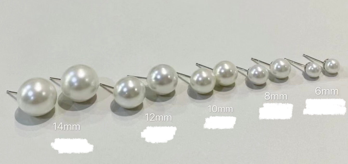 氣質珍珠耳環 (圖中示範12mm)