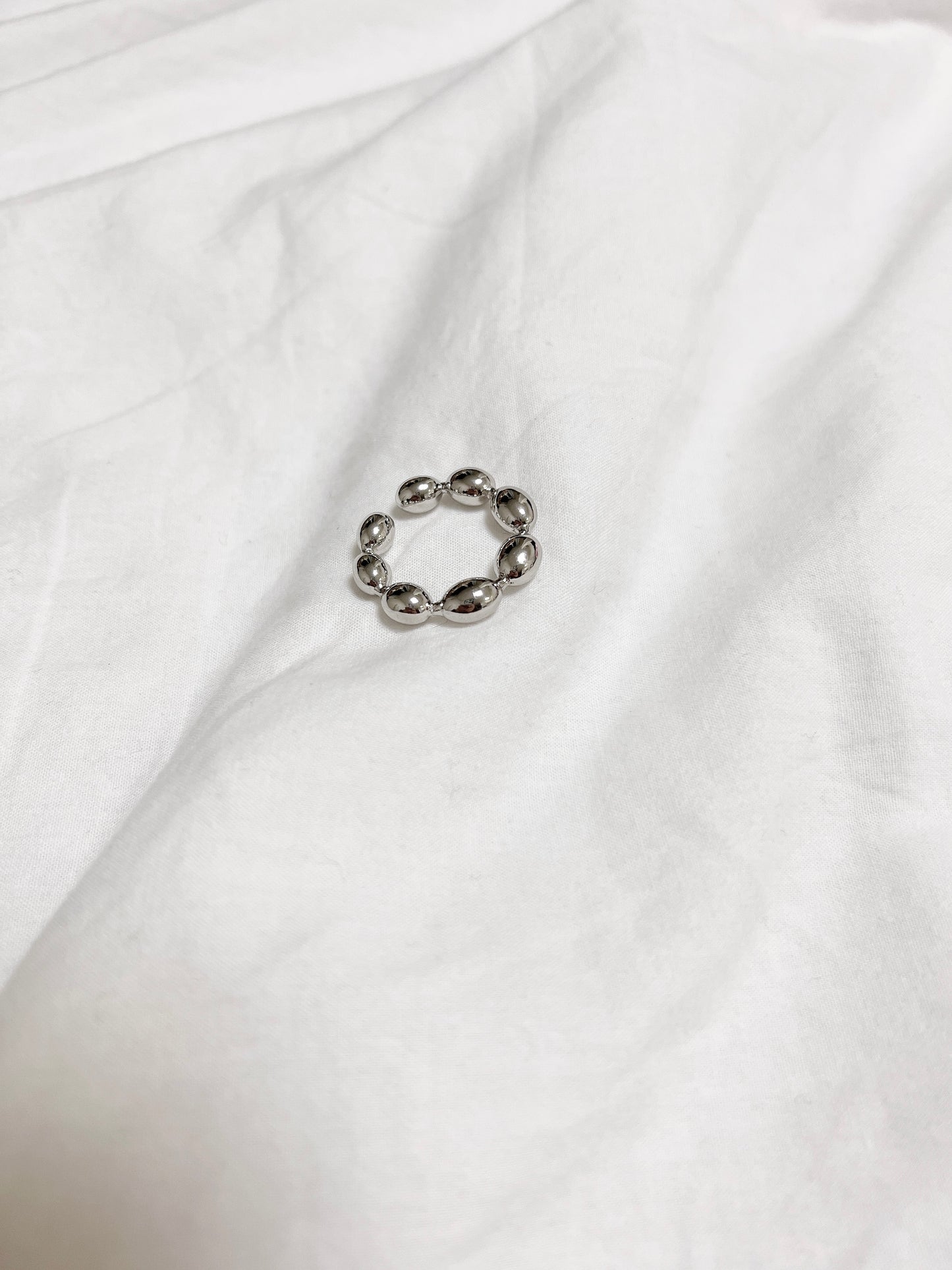 橢圓豆豆開口RING