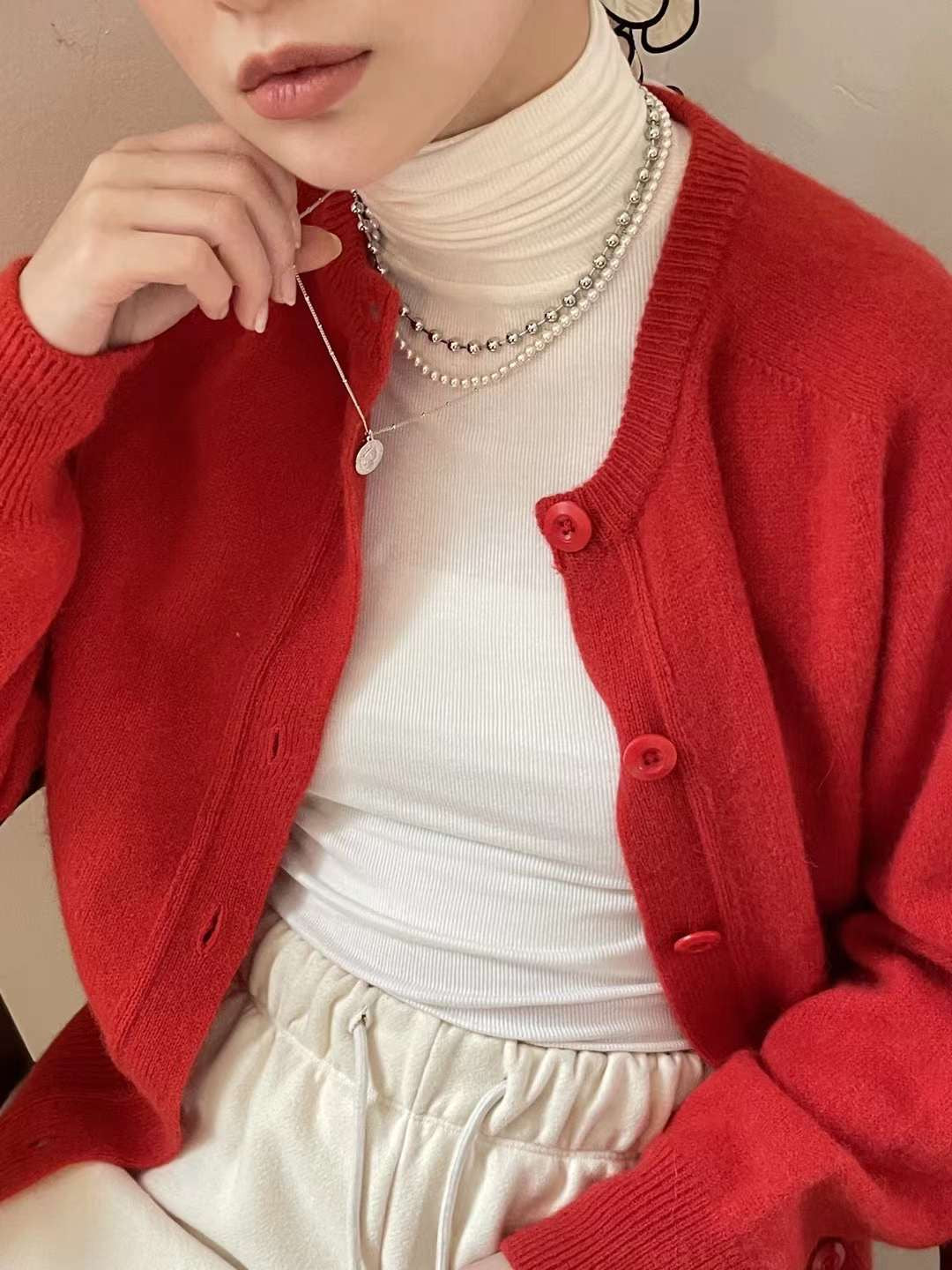 1set 3條 珍珠頸鏈SET