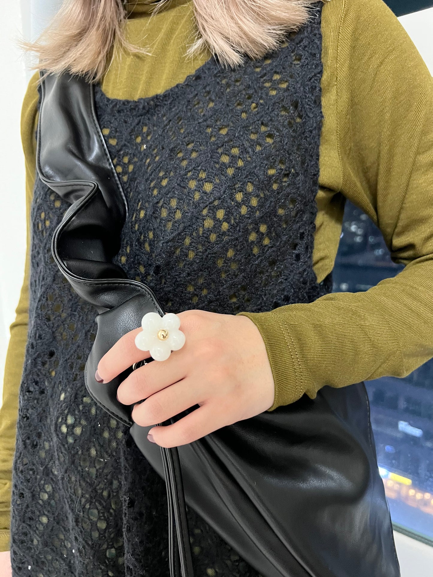 必買～超可愛脹卜卜花花RING