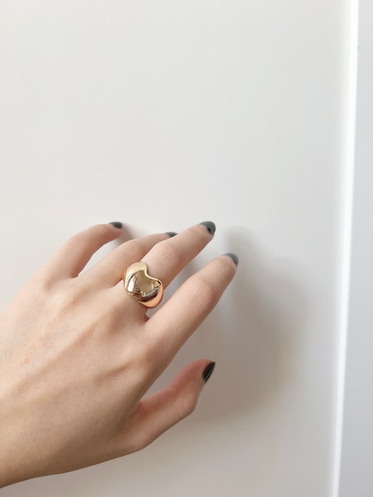 不規則邊邊粗戒指