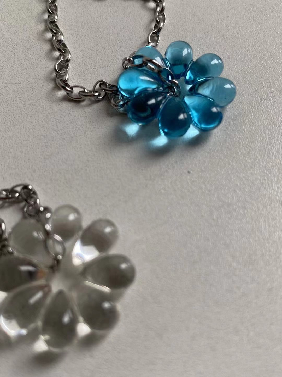 透明花空心頸鏈