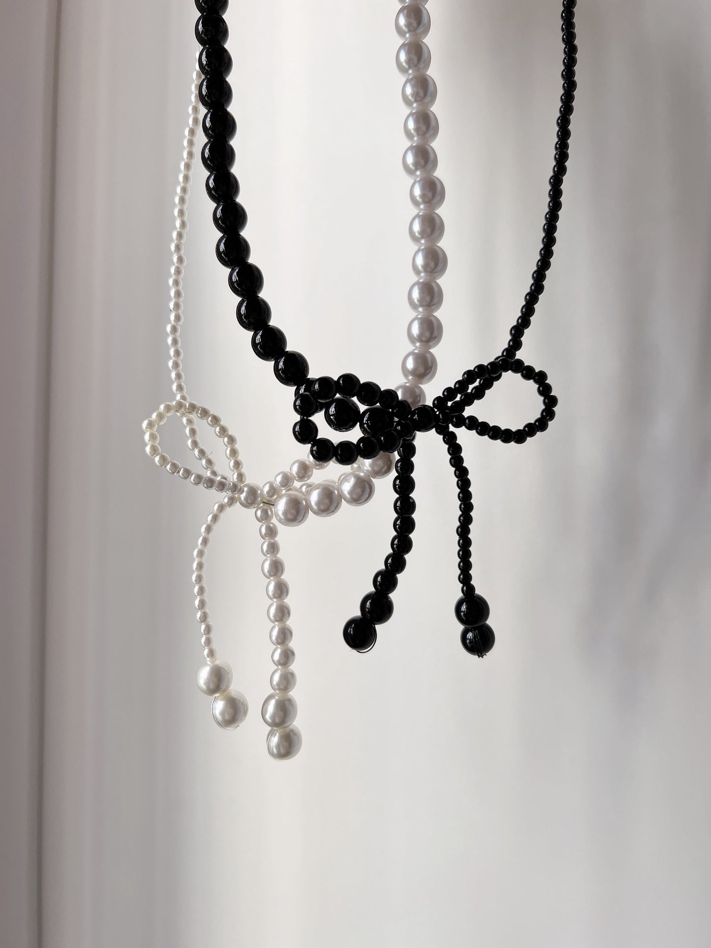 氣質珠珠蝴蝶結頸鏈