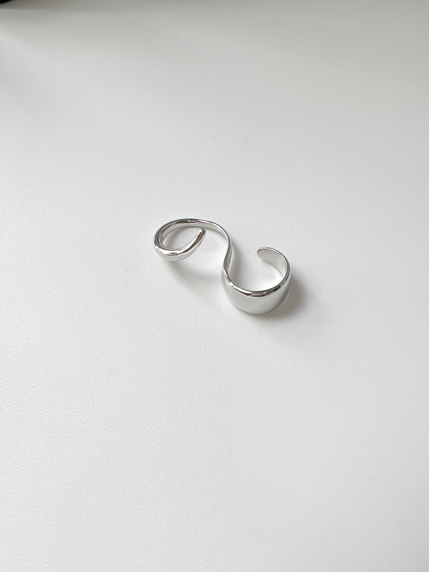 粗幼拼雙指戒指