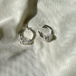 質感半彎圈圈耳環