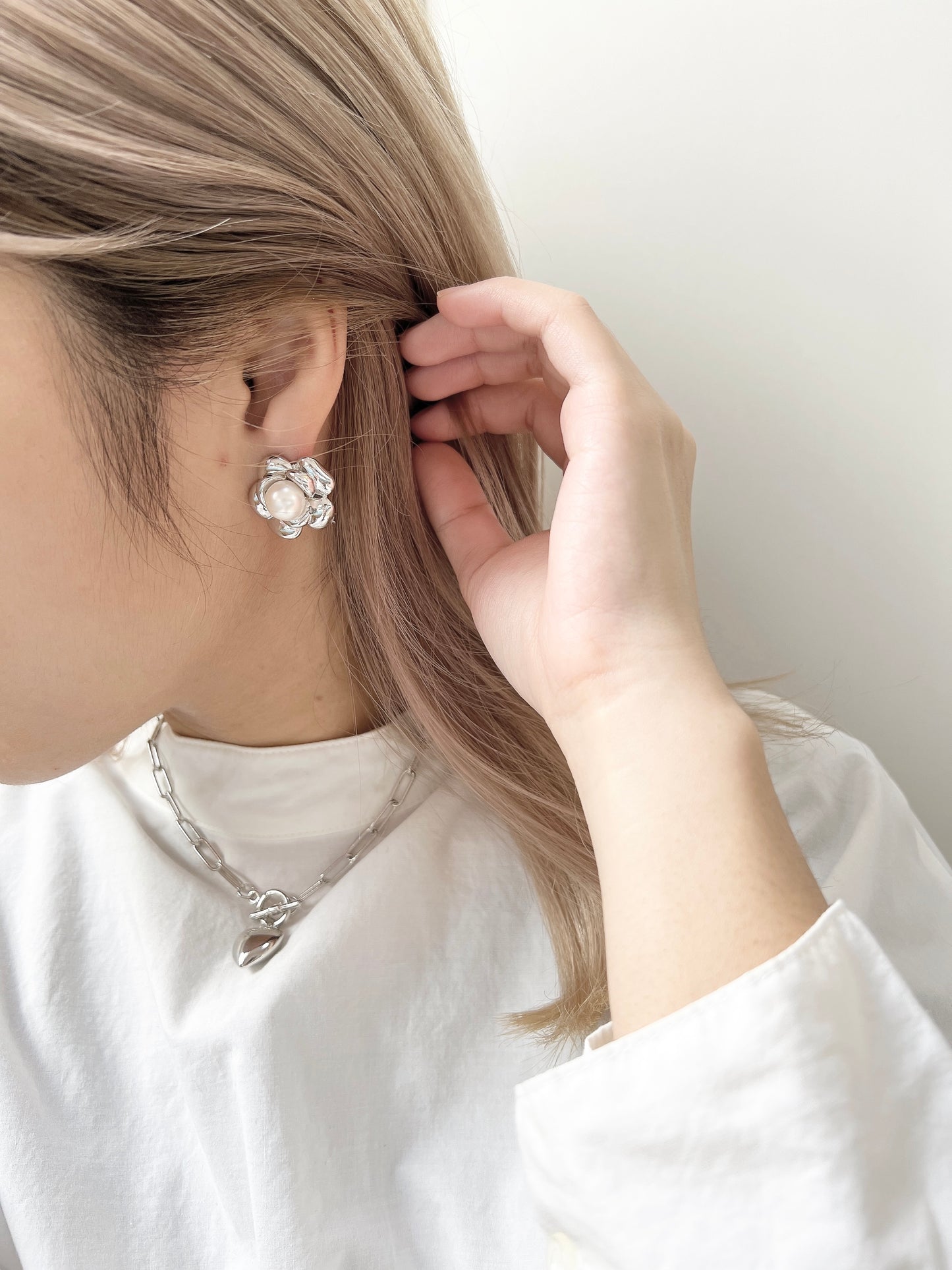 特別花花珍珠耳環