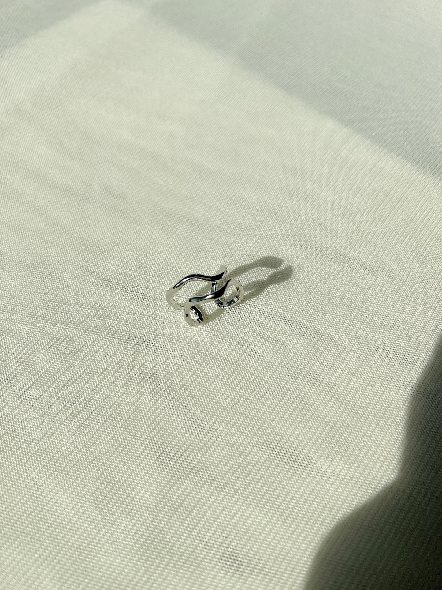 彎曲線條雙層RING