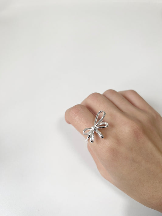S925 蝴蝶結RING