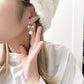 推！珍珠拼透明珠搖搖耳環