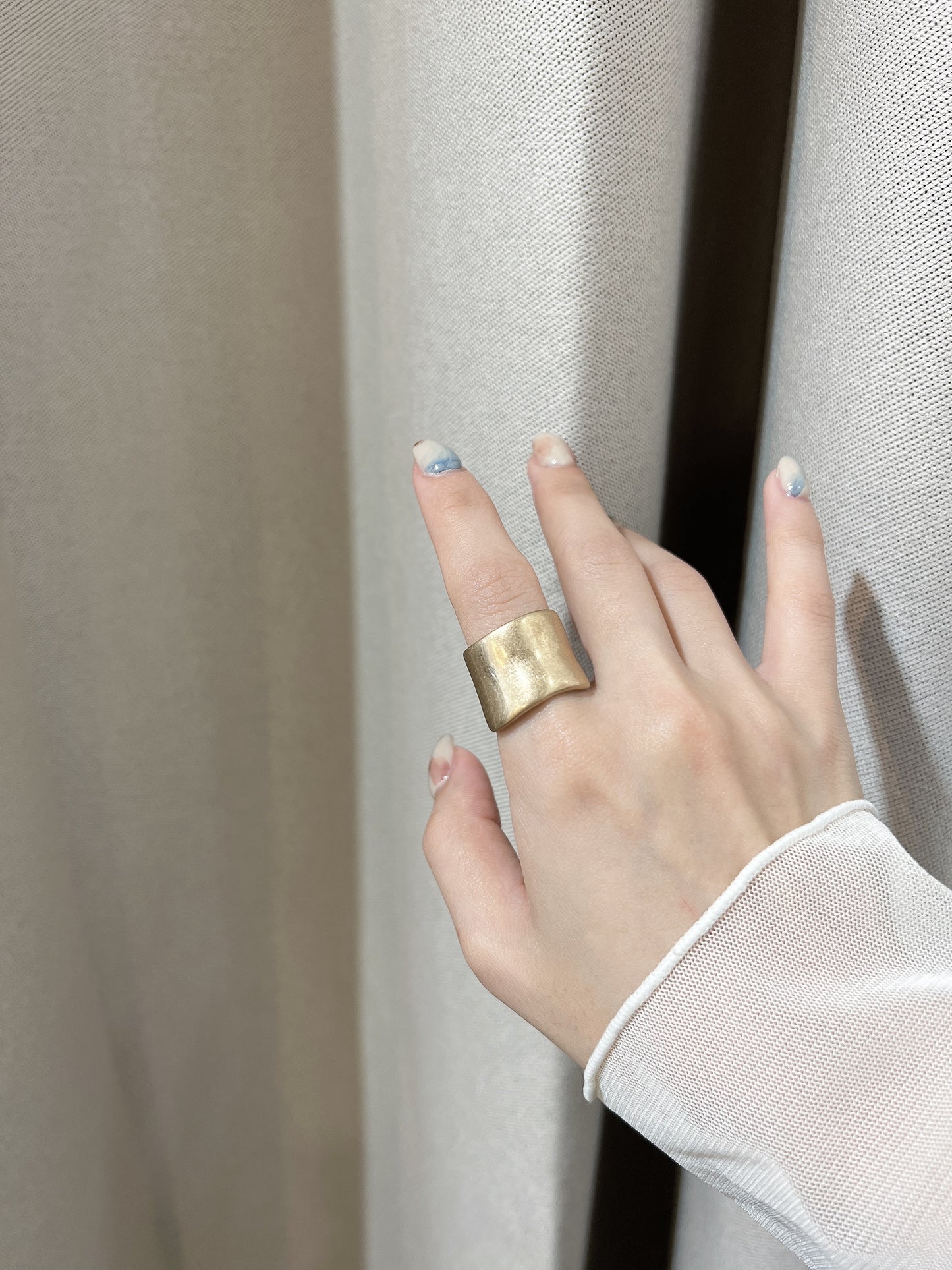 自留～日系啞面粗RING